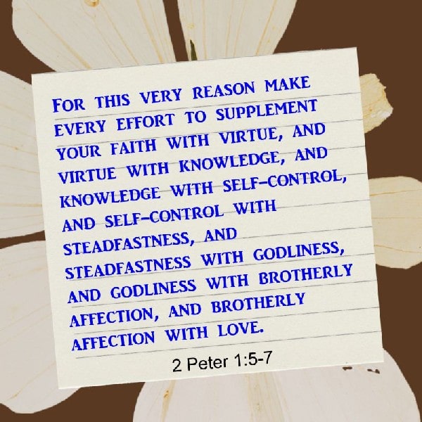 2 Peter 1:5-7