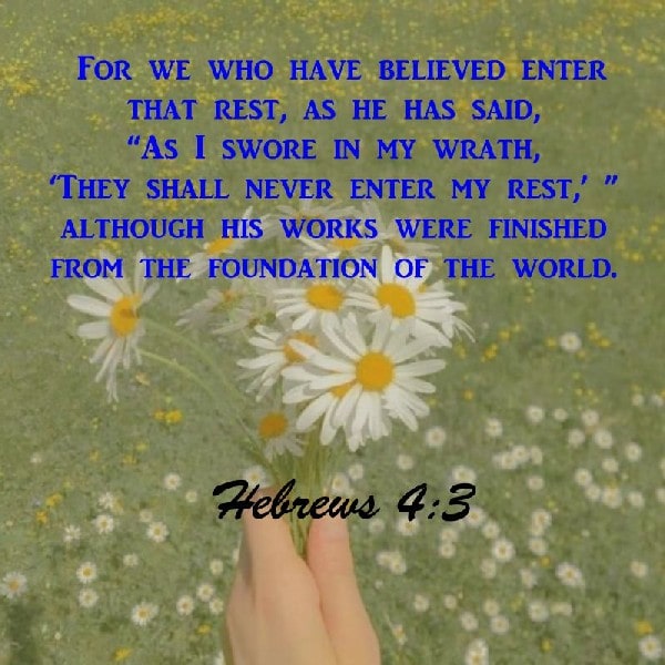 Hebrews 4:3